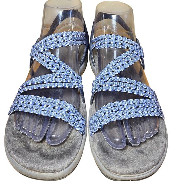 Skechers Women's Reggae Slim-Stretch Appeal-Z-Gore Slingback Sandals Size 8 EUC - Picture 1 of 8